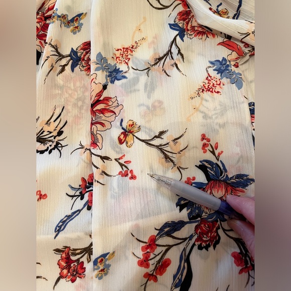 Kaii Los Angeles NWT Ivory Floral Kimono Jacket Size M - Picture 8 of 10